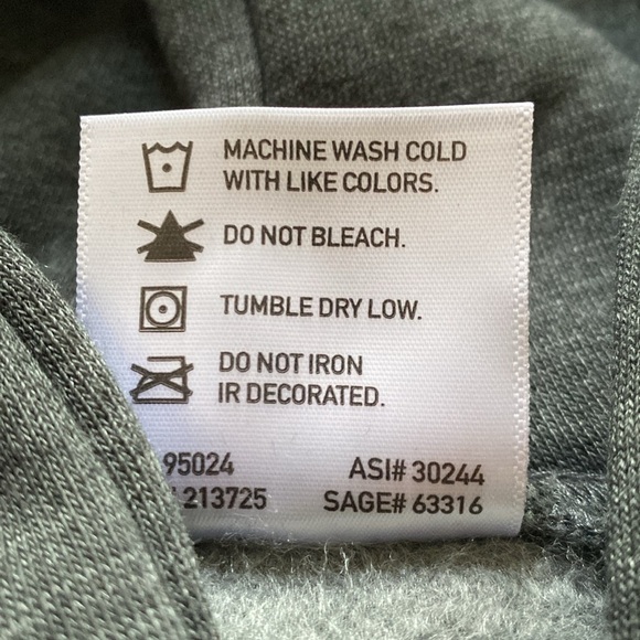 NWOT BAYSIDE Gray Hoodie Sweatshirt Men’s Size Large - Picture 6 of 8